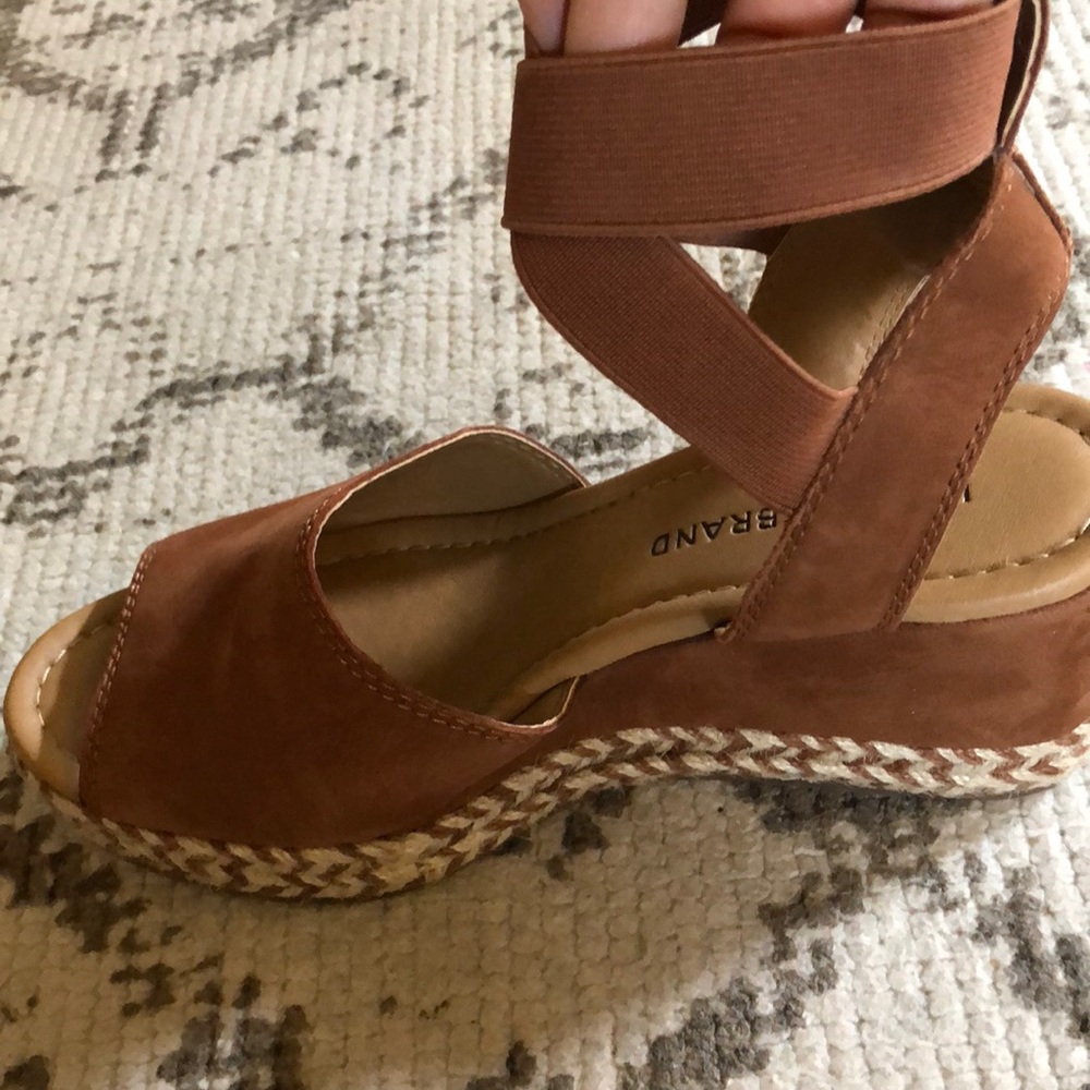 Lucky Brand platform espadrille sandals Size 37.5